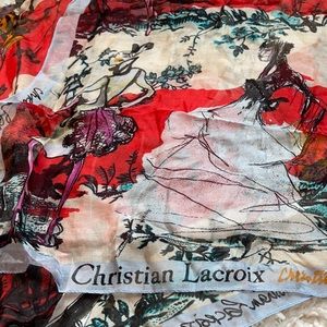 Christian Lacroix scarf; Barely worn